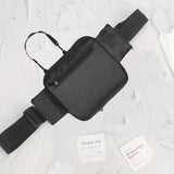 Orange Nurse Utility Belt Bag - Multi-Pocket Medical Organizer Waist Pack for Tools & Essentials - Top-Down View