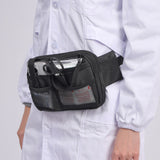 Grey Nurse Utility Belt Bag - Multi-Pocket Medical Organizer Waist Pack for Tools & Essentials - Rear View