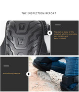 1 Pair Black Professional Hard Shell Knee Pads - Heavy Duty Protection for Work, Construction, Gardening & Outdoor Sports - Close-Up Angle