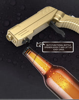 Black Champagne & Beer Spray Gun - Ultimate Party Starter & Drink Dispenser with Bottle Opener - 45-Degree Angle