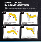 Black Champagne & Beer Spray Gun - Ultimate Party Starter & Drink Dispenser with Bottle Opener - Rear View