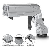 Silver Champagne & Beer Spray Gun - Ultimate Party Starter & Drink Dispenser with Bottle Opener