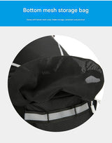 Black Lightweight 16L Outdoor Cycling & Hiking Backpack - Water-Repellent Nylon Daypack with Reflective Strips - Extra Image
