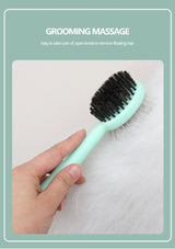 Blue Complete 5-in-1 Pet Grooming Care Kit - Professional Deshedding Brushes, Combs & Nail Clippers Set for Dogs & Cats - Close-Up Angle