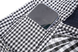 Black and White Checkered Comfortable Pet Sling Carrier for Small Dogs & Cats - Breathable Cotton Checkered Bag, Hands-Free, Safety Features - Top-Down View