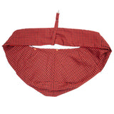 Black and Red Checkered Comfortable Pet Sling Carrier for Small Dogs & Cats - Breathable Cotton Checkered Bag, Hands-Free, Safety Features - Side View