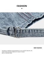 Blue Retro Washed Denim Hobo Bag - Large Capacity Shoulder & Crossbody Tote for Casual Everyday & Commute