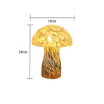 Brown Charming Retro Glass Mushroom Table Lamp - Vintage Nordic Style Bedside Light, image 4