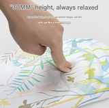 Black Flower Pattern Ergonomic Mouse Pad with 3D Silicone Gel Wrist Rest - Stylish Comfort & Support for Office & Home