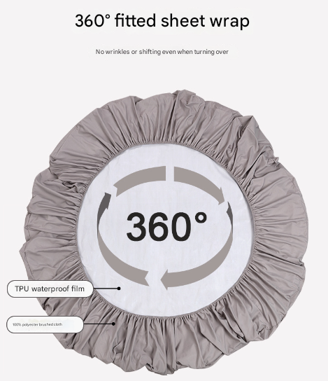 Purple Queen Size Waterproof Fitted Mattress Protector - Soft & Breathable Bed Cover, Hypoallergenic, Deep Pocket (152x190x30cm)