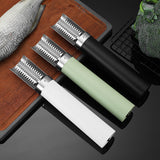 White Cordless Electric Fish Scaler - Rechargeable 3000mAh Power, Stainless Steel Blade, Mess-Free Fish Cleaning Tool - Front View