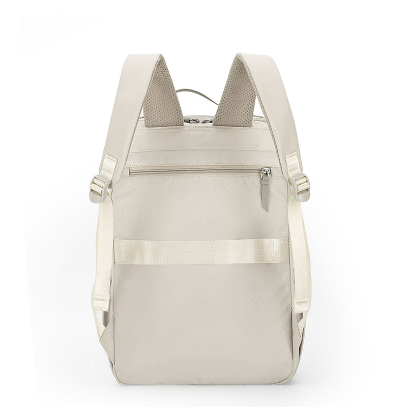 Pink Slim Minimalist Laptop Backpack - Shockproof & Anti-Theft Design, Travel-Friendly with Luggage Strap, Water-Resistant