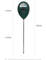 2 Pcs Green Soil Moisture Meter - Accurate Plant Water Monitor for Garden & Potted Plants, No Batteries Needed - 45-Degree Angle