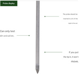 2 Pcs Black Soil Moisture Meter - Accurate Plant Water Monitor for Garden & Potted Plants, No Batteries Needed - Low Angle
