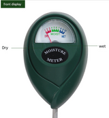 2 Pcs White Soil Moisture Meter - Accurate Plant Water Monitor for Garden & Potted Plants, No Batteries Needed - Rear View