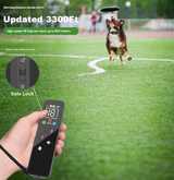 Black Rechargeable Remote Dog Training Collar - Waterproof E-Collar with Beep, Vibration & Shock Modes - Side View