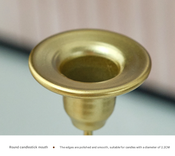 Gold Elegant Star Metal Candlestick Holder - Decorative Taper Candle Stand for Home, Tabletop & Special Occasions