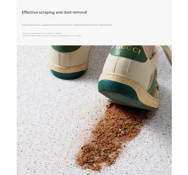 Healing Bear Set of 2 Cartoon PVC Coil Entrance Mats - Non-Slip Dirt Trapping Door Mats (50x80cm)