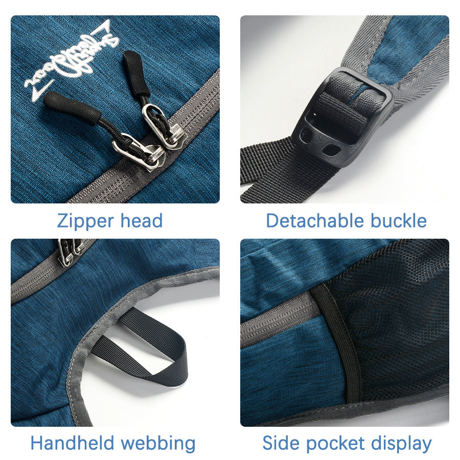 Navy Blue Ultra Lightweight Packable Backpack - Foldable Daypack for Hiking & Travel