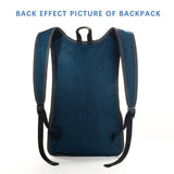 Black Ultra Lightweight Packable Backpack - Foldable Daypack for Hiking & Travel - Front View