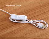 White 29x30cm Adorable Bunny LED Wall Night Light - USB Powered Warm White Lamp for Kids Room Decor - Side View