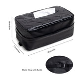 Black Universal Leather Car Tissue Box Holder - Visor, Armrest & Seat Back Mount - Side View