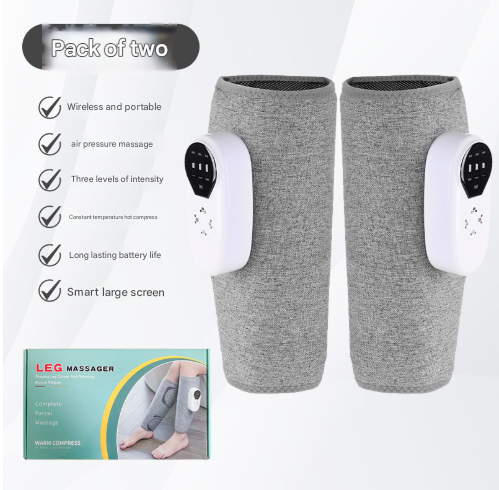 [Two Pack] Three Modes + Three Vibrations + Three Heat Packs Multifunctional Electric Leg Massager with Air Wave Technology and Heat Therapy -