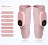 Two-piece Pink Portable Leg Air Pressure Massager with Constant Heat - Slimming and Relaxation