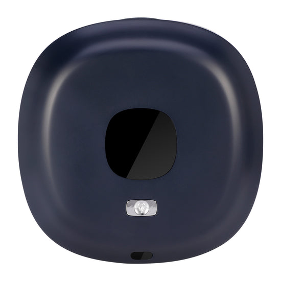 Dark Blue Wall-Mounted No-Drill Automatic Foam Soap Dispenser - Infrared Sensor for Bathroom, 145x145x48mm