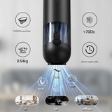 White Versatile 2-in-1 Cordless Handheld Vacuum Cleaner & Blower - USB Rechargeable, High-Power for Car & Home - Front View