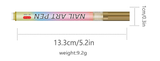 Yellow 0.7mm Nail Art Doodle Pen 12 Sticks- Single Color Acrylic Marker for Nail Design, No-Bake - Front View