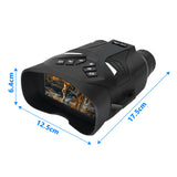 Black 4K Portable Digital Night Vision Binoculars - HD Photo & Video Infrared Scope - Front View