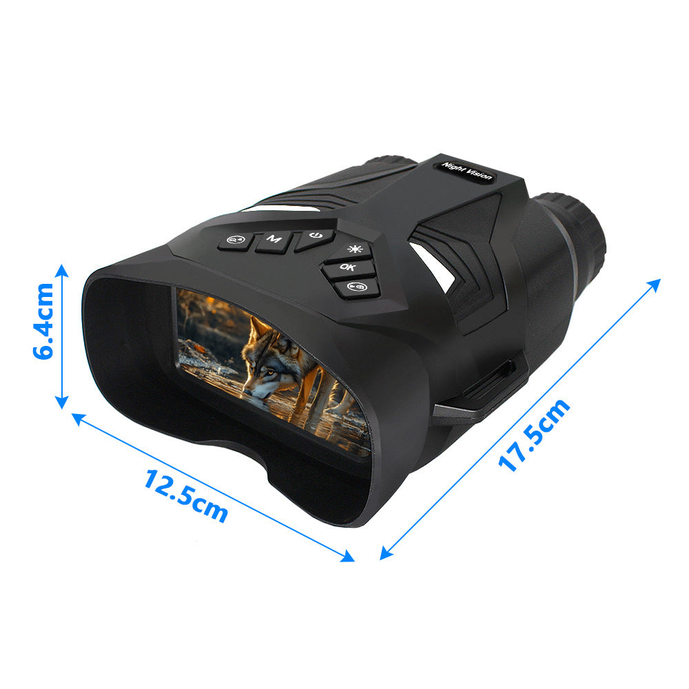 Green 4K Portable Digital Night Vision Binoculars - HD Photo & Video Infrared Scope