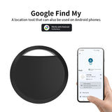Yellow Android Tracker - Google Find My Device Compatible Luggage and Pet Tracker - Front View