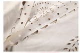 Beige Suede Wheat Tassel Triangle Scarf - Autumn Warm Shawl for Women, Hollow-Out Fringe Design - Front View