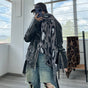 Grey Leopard Luxurious Thick Faux Cashmere Knitted Shawl - Versatile 55 x 210 cm Winter Scarf