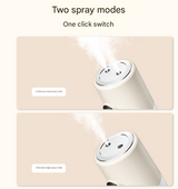 White + Base ortable Desktop Dual-Spray Humidifier with Air Purification for Office and Bedroom - Side View