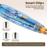 Black Powerful Torque Silent Extendable Smart-Sensing Electric Cleaning Brush - Top-Down View