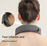 Remote Control Grey Multi-Mode Cervical Traction Neck Massager with Heat Therapy - Side View