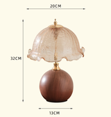 Warm Light French-Inspired Bedside Lamp - Modern Minimalist Warm Light - Side View