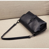 Genuine Leather Women's Crossbody Bag with Soft Cowhide Finish - Side View