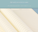 Blue Premium A5 Three-Fold Notebook Gift Set with 16GB USB and Pen - Side View