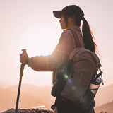 Balck-white 20L Lightweight Hiking Backpack for Camping, Travel, and Commuting - Front View