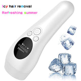 Pink Light Spot Beauty Hair Removal Device - Smooth Skin Solution - Front View
