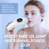 Pink Light Spot Beauty Hair Removal Device - Smooth Skin Solution - Side View
