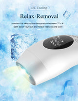 Grey Light Spot Beauty Hair Removal Device - Smooth Skin Solution - Rear View