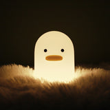 Ducky Silicone Tap-Tap LED Night Light - Rechargeable Sleep Companion - Side View