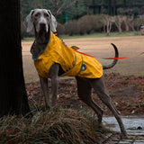 40# Yellow Waterproof Reflective Dog Raincoat for Small to Large Dogs