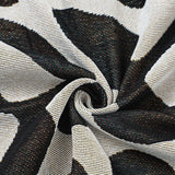 Black-white Vintage American Windline Blanket - Multi-Use Design - Side View