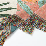 Alice INS-Style Illustrated Line Blanket - Multi-Use Design - Front View